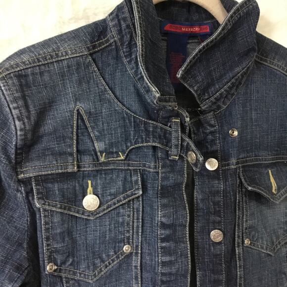 BCBGMaxAzria Jeans Cropped Jean Jacket - Picture 9 of 16